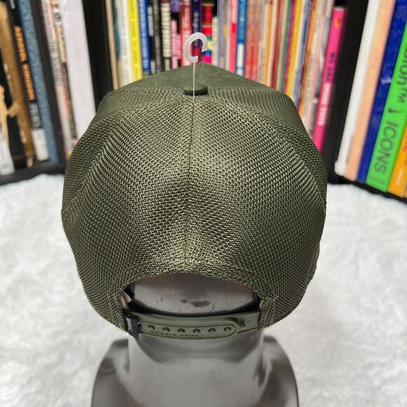 GOORIN BROS CERTIFIED THE SUEDE COW HAT / TRUCKER HAT MOSS GREEN - Picture 3 of 5